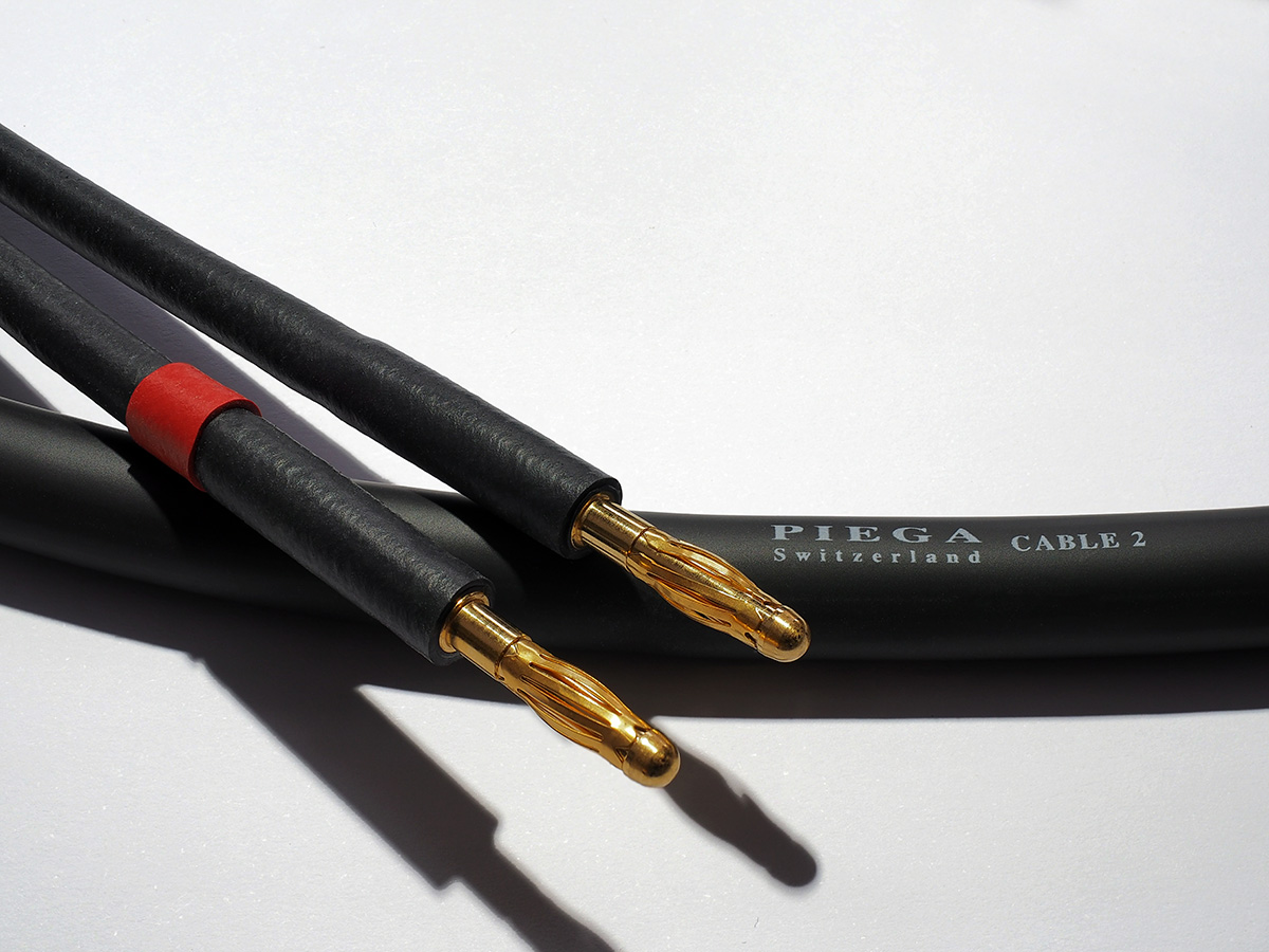 Piega Cable Two 2 x 1.5m / konfektioniert 24 kt. Banana Plugs / Single-Wire